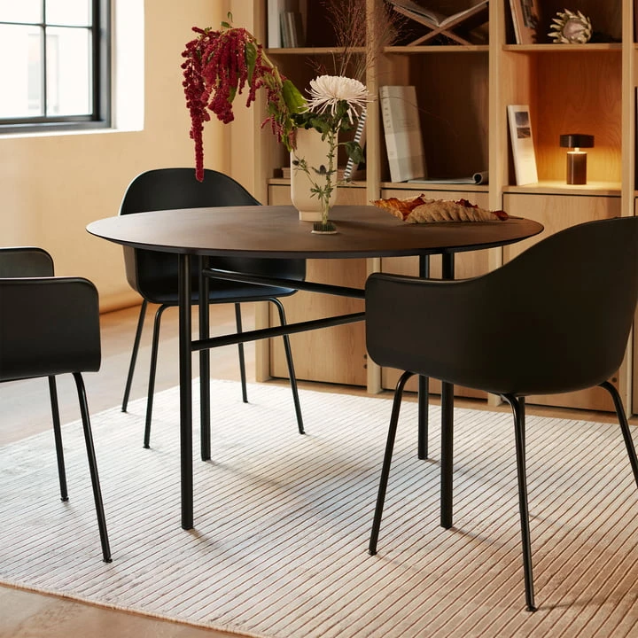 Audo - Harbour Chair (steel), Black / Olive - Image 10