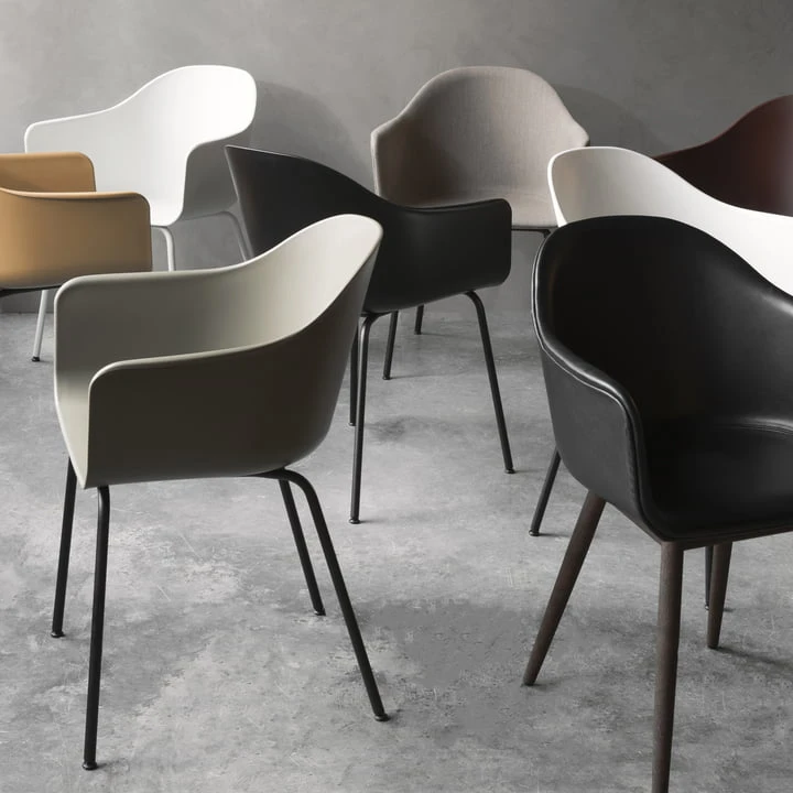 Audo - Harbour Chair (steel), Black / Olive - Image 3