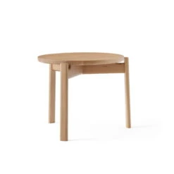 Audo - Passage Lounge Table, Ø 50 Cm, Natural Oak
