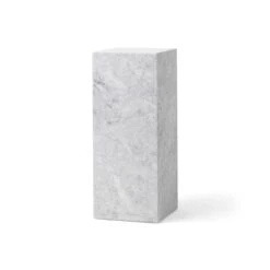 Audo - Plinth Pedestal Pedestal, H 75 Cm, Carrara