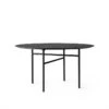 Audo - Snaregade Dining Table, Ø 120 Cm, Black Stained Oak Veneer