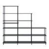 Montana - Free Shelf System Stepped 542100, Black
