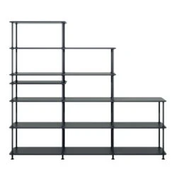 Montana - Free Shelf System Stepped 542100, Black