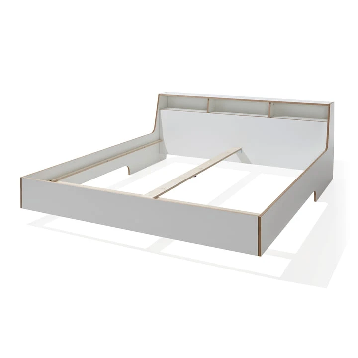 Müller Small Living - Slope Bed 180 X 200 Cm, CPL White