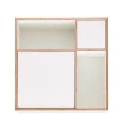 Müller Möbelwerkstätten - Vertiko Ply Sideboard One, Fronts Cpl Pure White (ral 9010) / Birch Ply Wood Edge