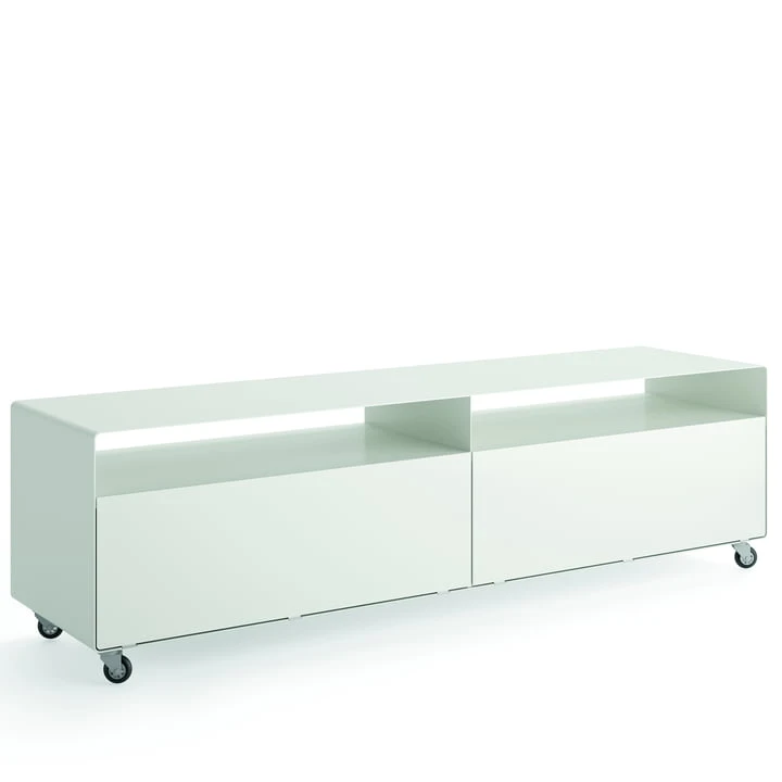 Müller Möbelfabrikation - R 110 Sideboard With 2 Folding Doors On Castors, Signal White
