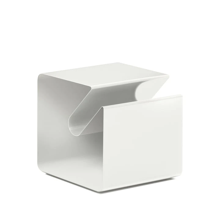 Müller Möbelfabrikation - V44 Side Table With Newspaper Rack, Signal White