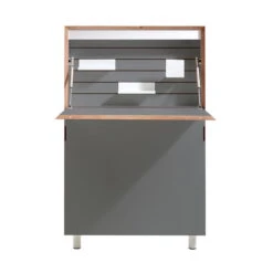 Müller Small Living - Flatmate Wall Secretary, Anthracite / Birch