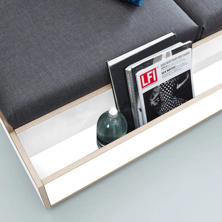 Müller Small Living - Maude Bed Frame, 160 X 200 Cm, White - Image 4