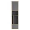 Müller Small Living - Vertiko Vertical Shelf, One, CPL Anthracite / Birch