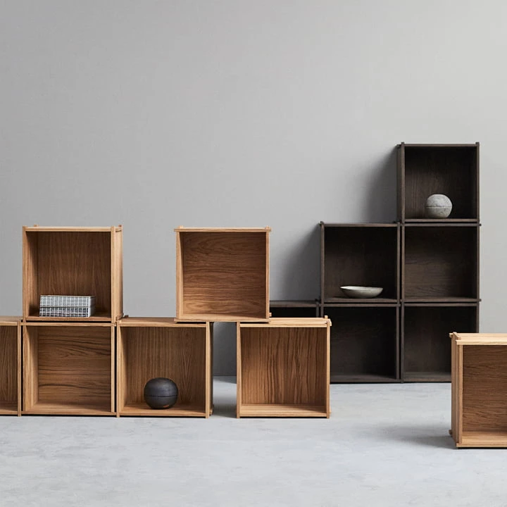 Muubs - Blocks Bookcase, Oiled Oak - Image 4