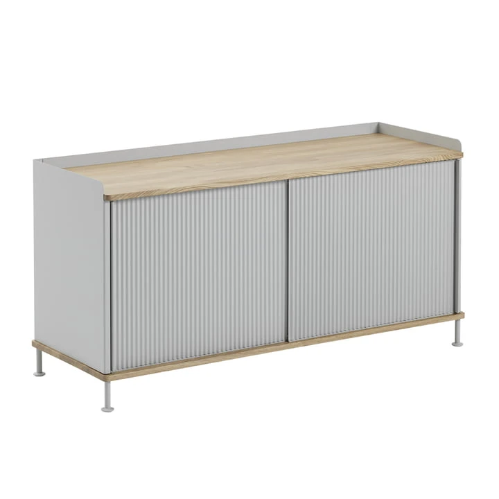 Muuto - Enfold Sideboard 125 X 62 Cm, Oak / Gray