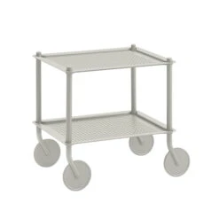 Muuto - Flow Side Trolley, 2 Shelves, Grey