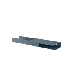 Muuto - Folded Shelves Platform 62 X 5.4 Cm, Blue-grey