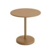 Muuto - Linear Steel Bistro Table Outdoor, Ø 70 X H 73 Cm, Burnt Orange
