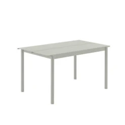 Muuto - Linear Steel Outdoor Garden Table, 140 X 75 Cm, Gray