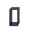 Muuto - Stacked System Shelf Module Without Back Panel, Small / Midnight Blue