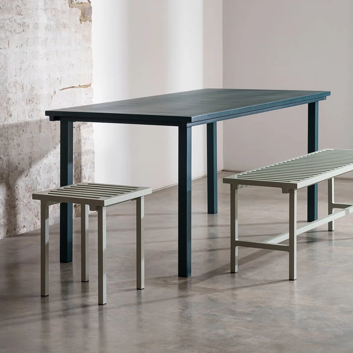 NINE - 19 Outdoors Garden Bench 122 X 45 Cm, Black (RAL 9011) - Image 3