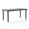 NINE - 19 Outdoors Dining Table, Rectangular, 167 X 80 Cm, Black