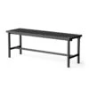 NINE - 19 Outdoors Garden Bench 122 X 45 Cm, Black (RAL 9011)