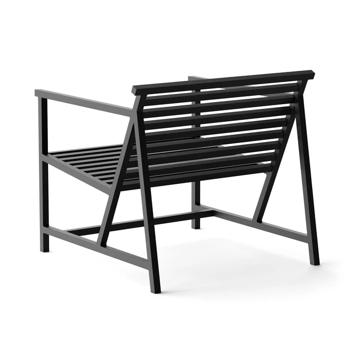 NINE - 19 Outdoors Lounge Armchair, Black - Image 2