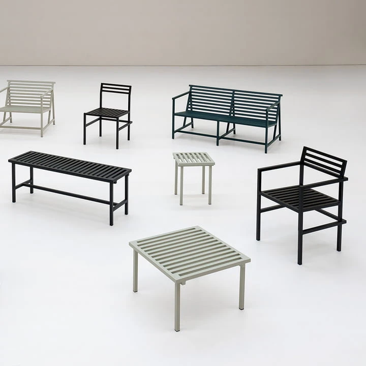 NINE - 19 Outdoors Garden Bench 122 X 45 Cm, Black (RAL 9011) - Image 6