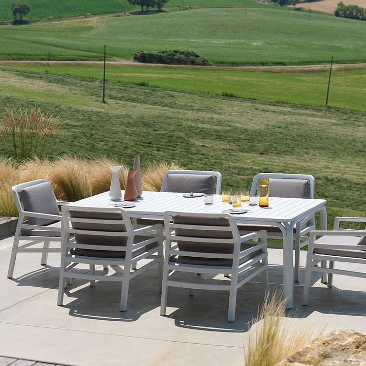 Nardi - Aria Poltrona Armchair, White / Grey - Image 2