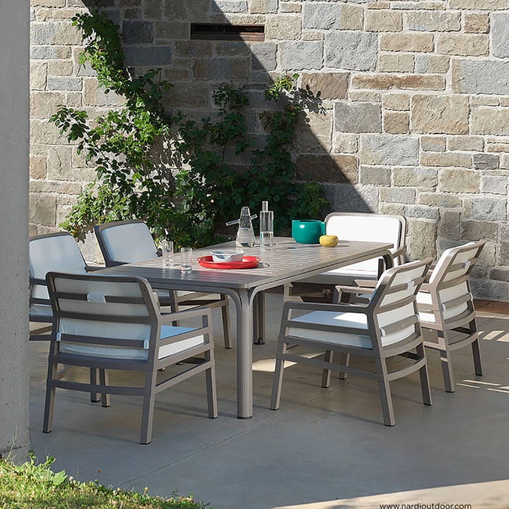 Nardi - Aria Poltrona Armchair, White / Grey - Image 5