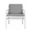 Nardi - Aria Poltrona Armchair, White / Grey