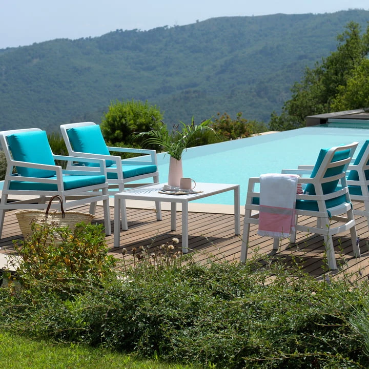 Nardi - Aria Poltrona Armchair, White / Grey - Image 7