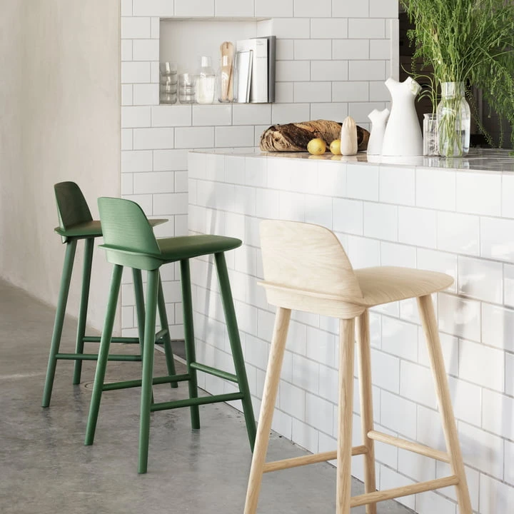 Muuto - Nerd Bar Stool H 65 Cm, Oak - Image 3