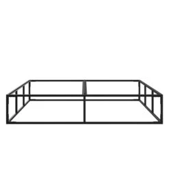 Nichba Design - Bedstead Double Bed, 160 X 200 Cm, Black