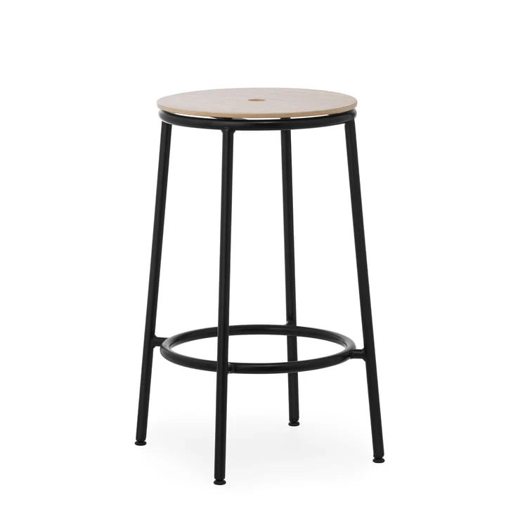 Normann Copenhagen - Circa Bar Stool, H 65 Cm, Natural Oak