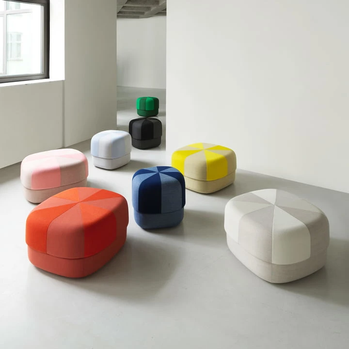 Normann Copenhagen - Circus Pouf Large, Blush Velour - Image 4