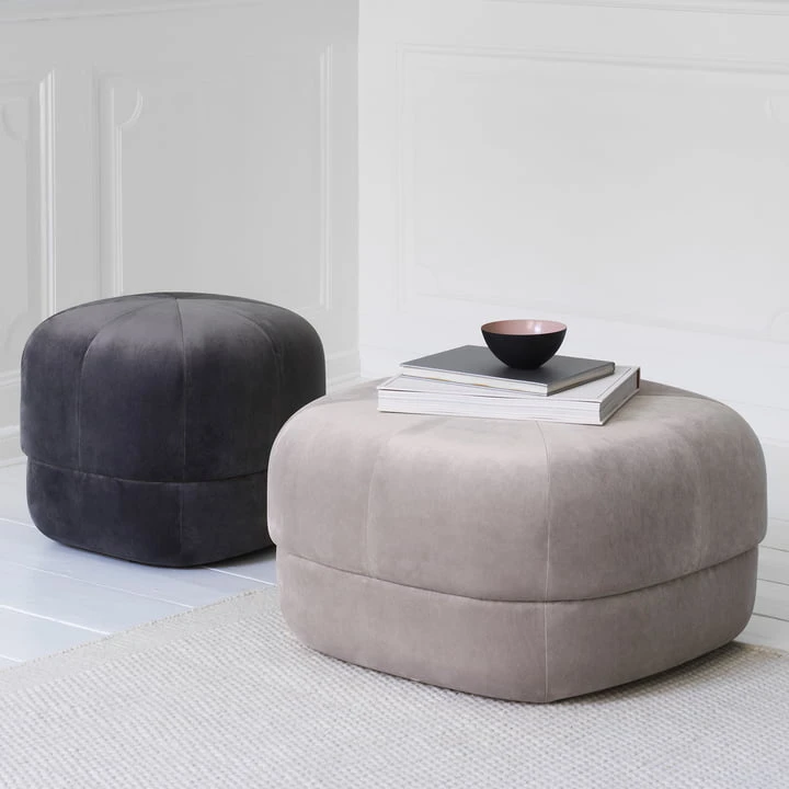 Normann Copenhagen - Circus Pouf Large, Blush Velour - Image 11