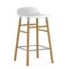 Normann Copenhagen - Form Bar Stool 65 Cm, Oak Frame / White