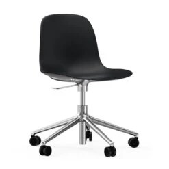 Normann Copenhagen - Form Swivel Chair, Aluminium Frame / Black