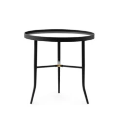 Normann Copenhagen - Lug Side Table, Ø 50 Cm, Black