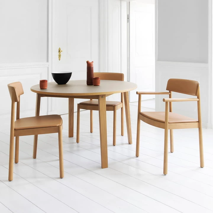 Normann Copenhagen - Slice Table Wood Ø 120 Cm, Oak - Image 2
