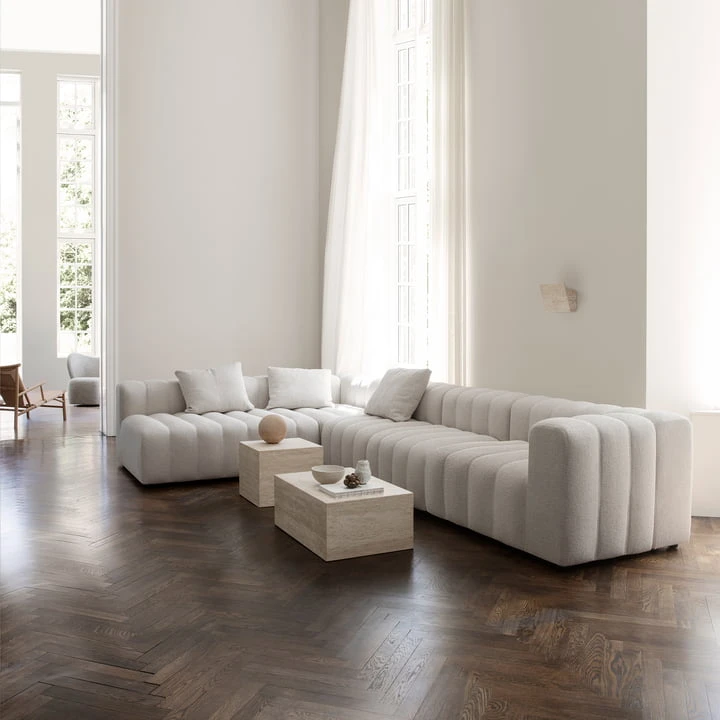 Norr11 - Cubism Coffee Table 45 X 45 Cm, Travertine Natural - Image 6