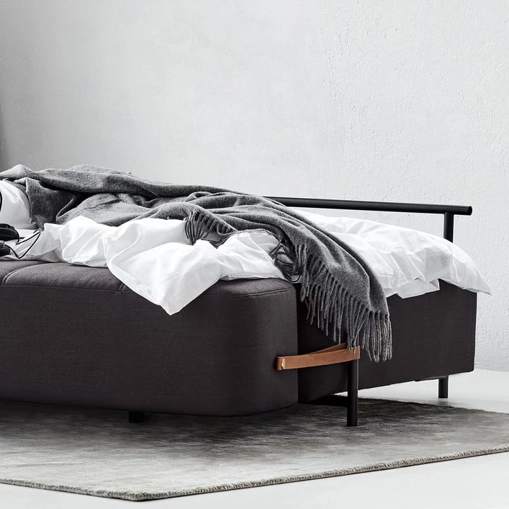 Northern - Daybe Sofa Bed With Armrests, Black / Grey (brusvik 05) - Image 3