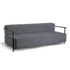 Northern - Daybe Sofa Bed With Armrests, Black / Grey (brusvik 05)