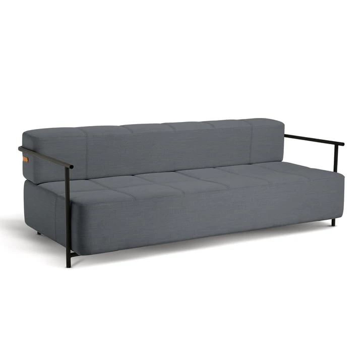 Northern - Daybe Sofa Bed With Armrests, Black / Grey (brusvik 05)