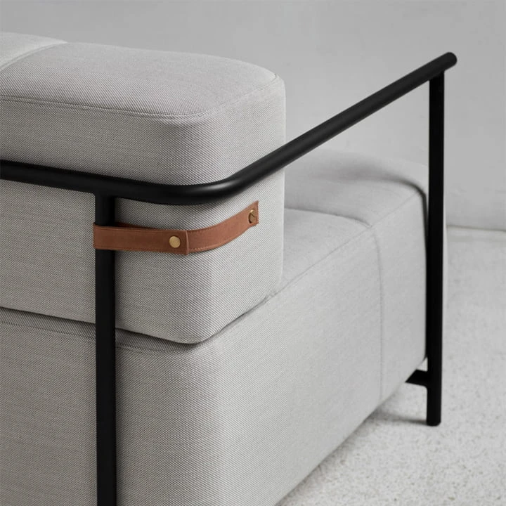 Northern - Daybe Sofa Bed With Armrests, Black / Grey (brusvik 05) - Image 8