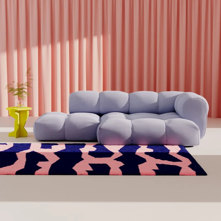 OUT Objekte Unserer Tage - Sander 02 2. 5 Seater Sofa, Midnight Blue (Xtreme YS024) - Image 9