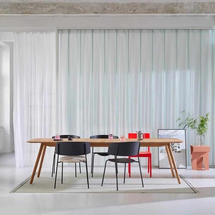 OUT Objekte Unserer Tage - Meyer Extending Table, 180 - 225 Cm, Ash Waxed With White Pigment - Image 7