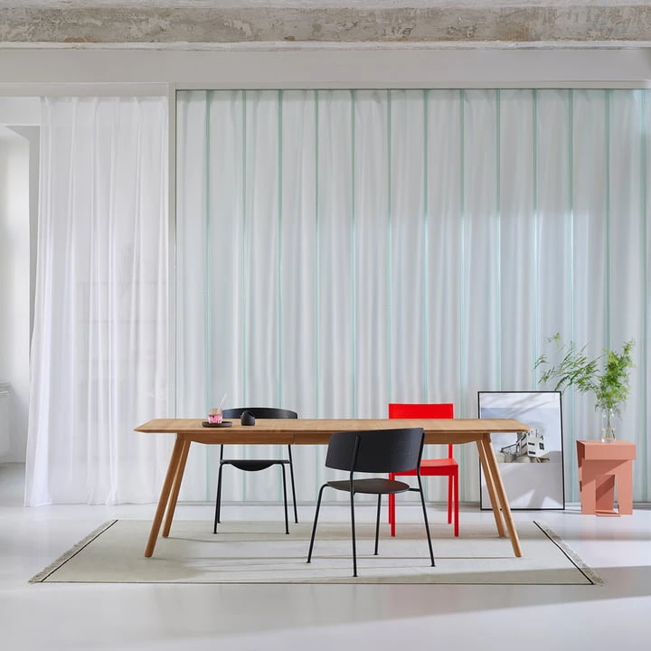 OUT Objekte Unserer Tage - Meyer Extending Table, 180 - 225 Cm, Ash Waxed With White Pigment - Image 4