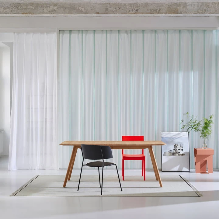 OUT Objekte Unserer Tage - Meyer Extending Table, 180 - 225 Cm, Ash Waxed With White Pigment - Image 5