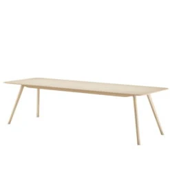 OUT Objekte Unserer Tage - Meyer Extending Table, 180 - 225 Cm, Ash Waxed With White Pigment
