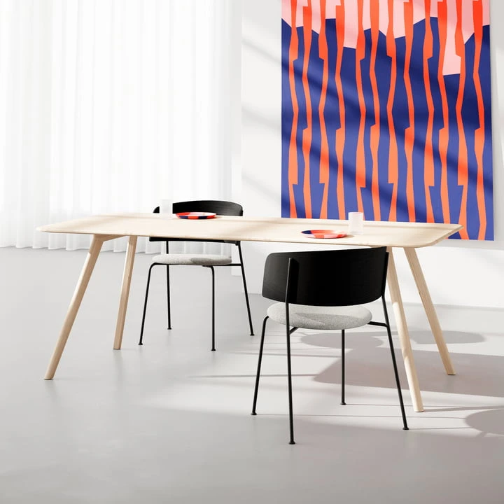 OUT Objekte Unserer Tage - Wagner Armchair, Black / Oak Matt Lacquered - Image 2